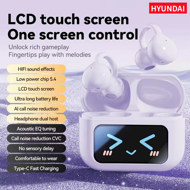 Echogrip™ M100 ENC Ear Clip Earphones – Style, Sound, and Smart Control