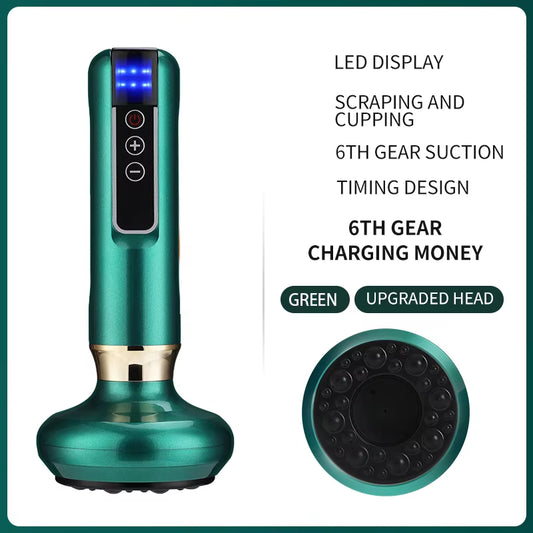 Sculptease™ Magnetic Cupping Massager: Rechargeable Body & Cellulite Scraping Machine